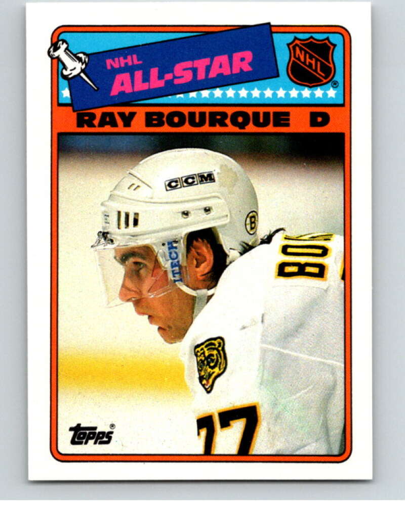 1988-89 Topps Stickers #5 Ray Bourque Boston Bruins V53022 Image 1