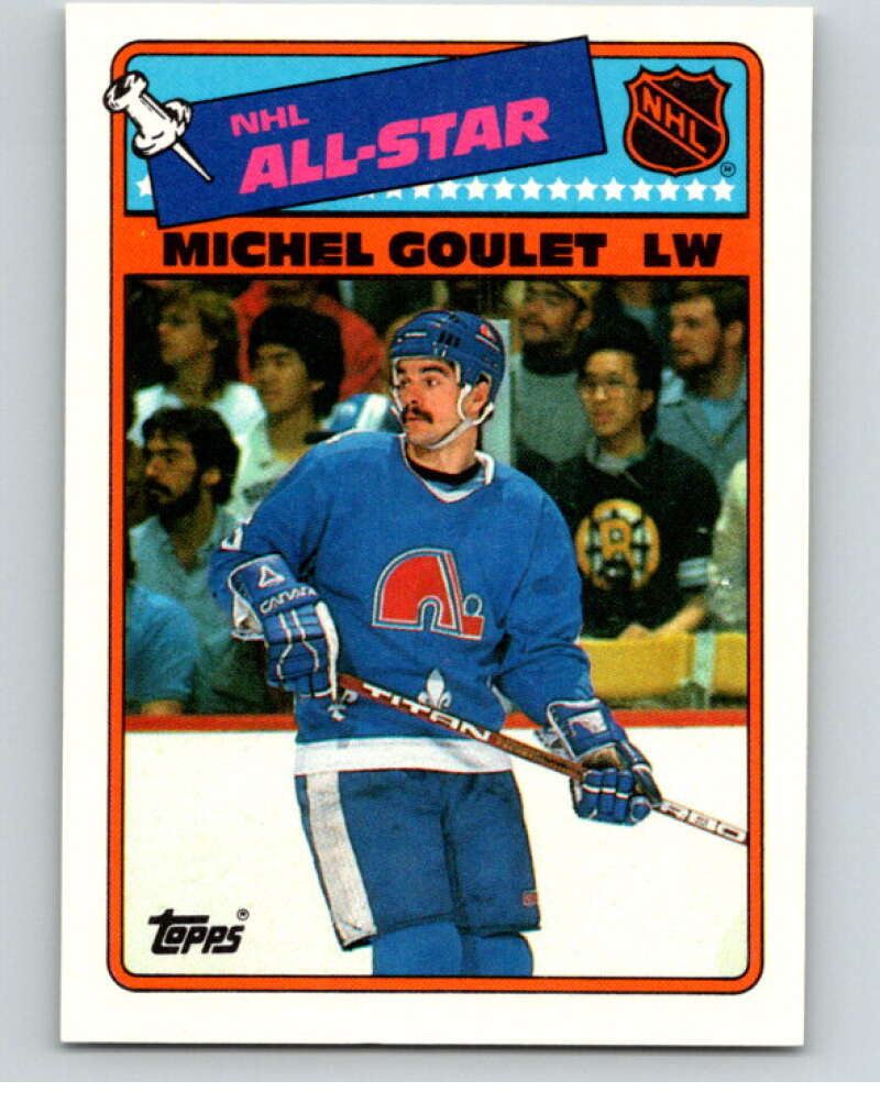 1988-89 Topps Stickers #7 Michel Goulet Quebec Nordiques V53026 Image 1