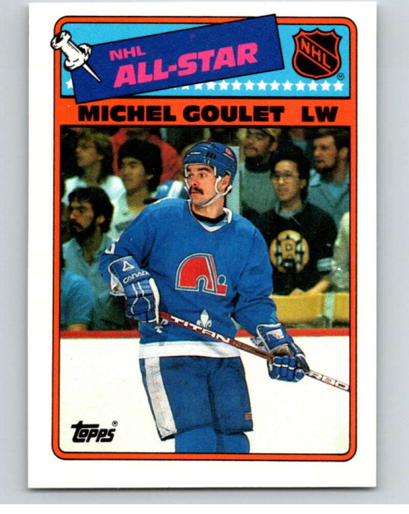 1988-89 Topps Stickers #7 Michel Goulet Quebec Nordiques V53029 Image 1