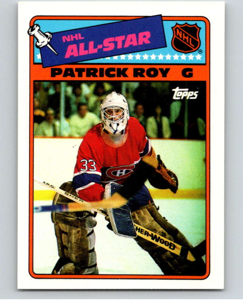 1988-89 Topps Stickers #12 Patrick Roy Montreal Canadiens V53041 Image 1