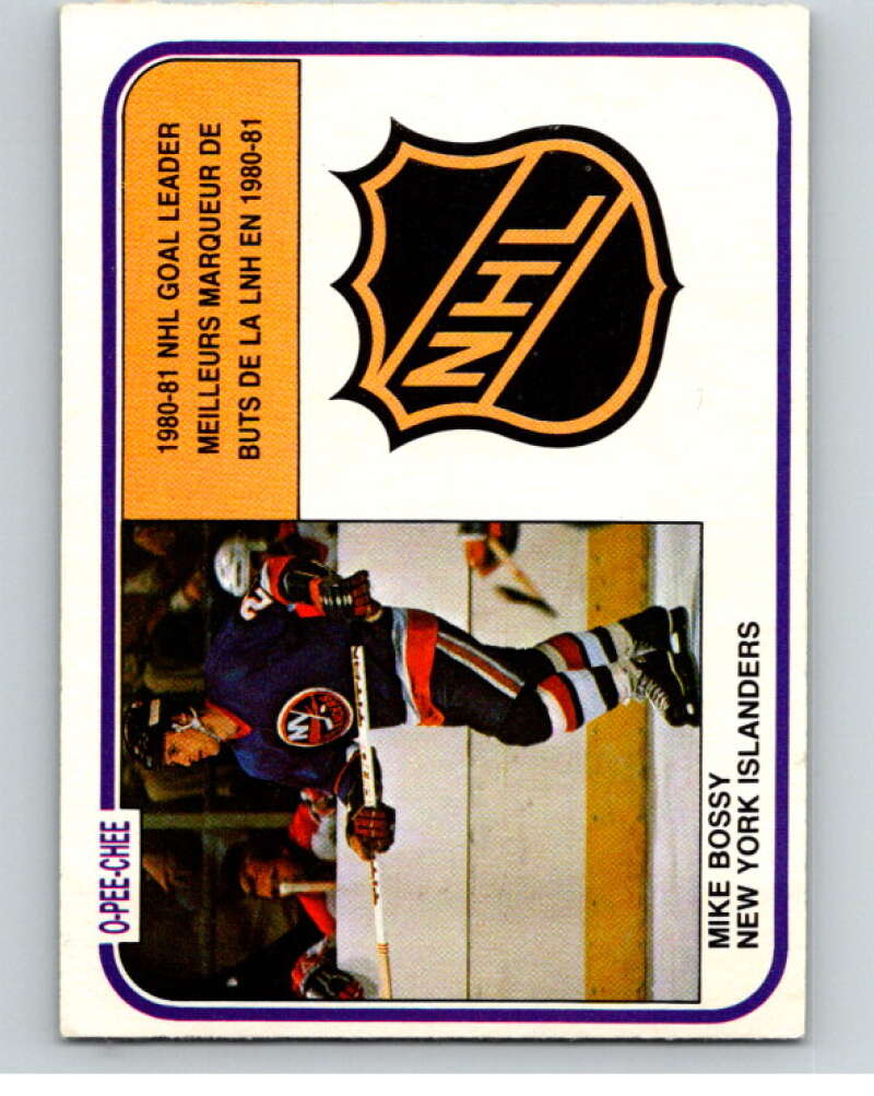 1981-82 O-Pee-Chee #382 Mike Bossy LL New York Islanders V53107 Image 1