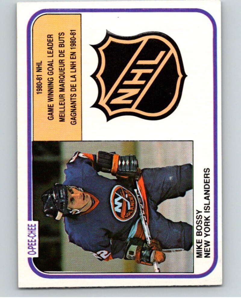 1981-82 O-Pee-Chee #388 Mike Bossy LL New York Islanders V53137 Image 1