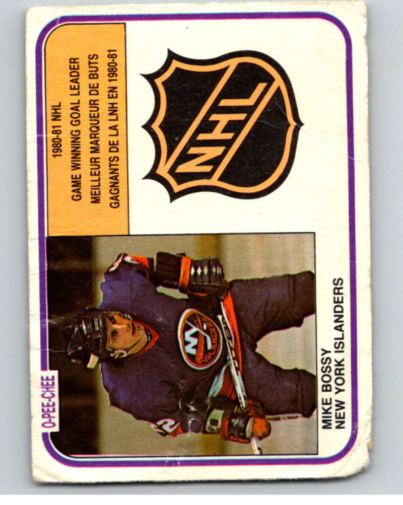 1981-82 O-Pee-Chee #388 Mike Bossy LL New York Islanders V53138 Image 1