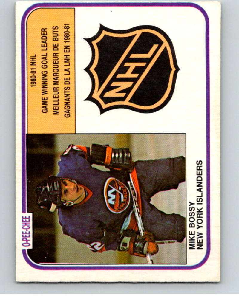 1981-82 O-Pee-Chee #388 Mike Bossy LL New York Islanders V53139 Image 1