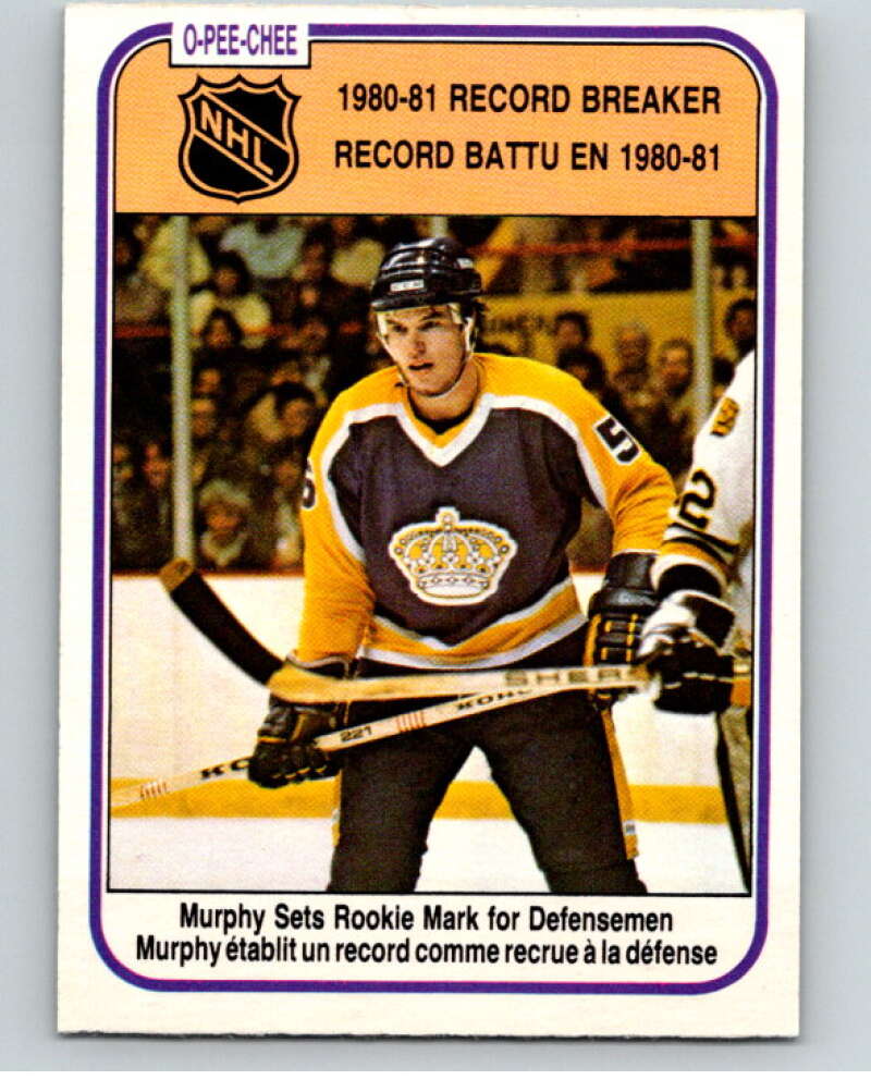 1981-82 O-Pee-Chee #393 Larry Murphy RB Los Angeles Kings V53186 Image 1