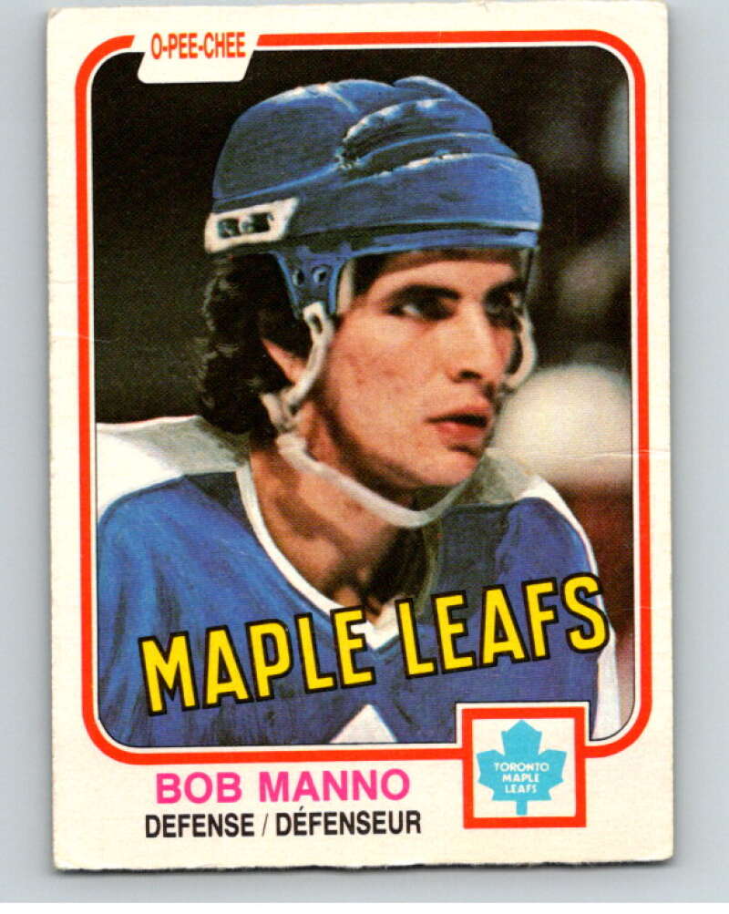 1981-82 O-Pee-Chee #396 Bob Manno Toronto Maple Leafs V53198 Image 1