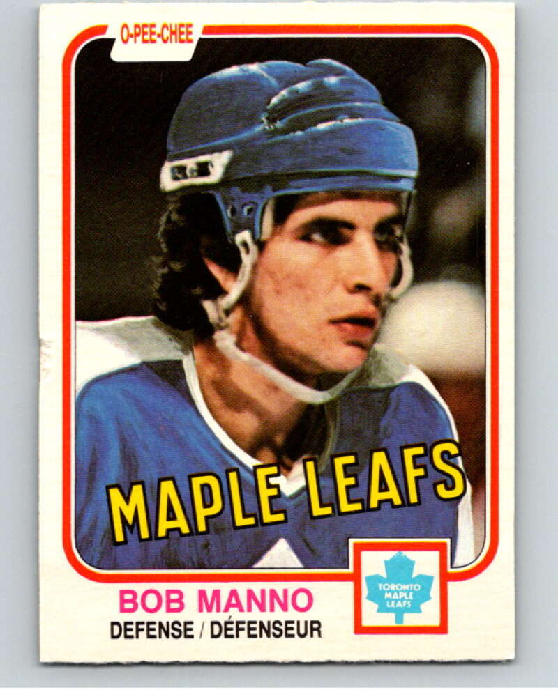 1981-82 O-Pee-Chee #396 Bob Manno Toronto Maple Leafs V53199 Image 1