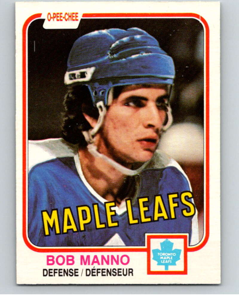 1981-82 O-Pee-Chee #396 Bob Manno Toronto Maple Leafs V53200 Image 1