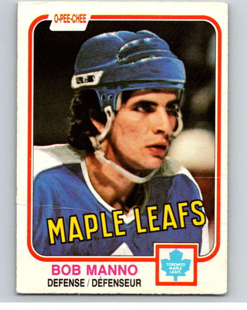 1981-82 O-Pee-Chee #396 Bob Manno Toronto Maple Leafs V53202 Image 1