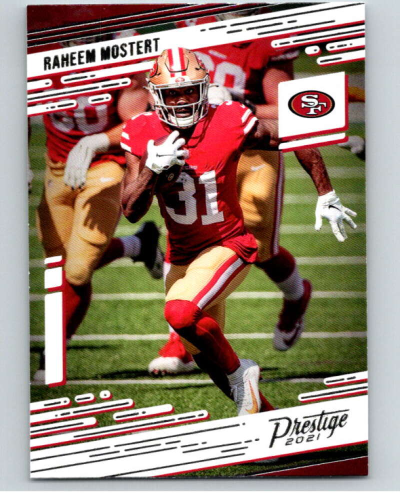 2021 Panini Prestige #148 Raheem Mostert San Francisco 49ers V53239 Image 1