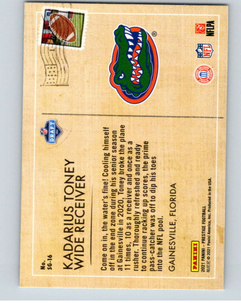 2021 Panini Prestige Seasons Greetings #16 Kadarius Toney V53264 Image 2