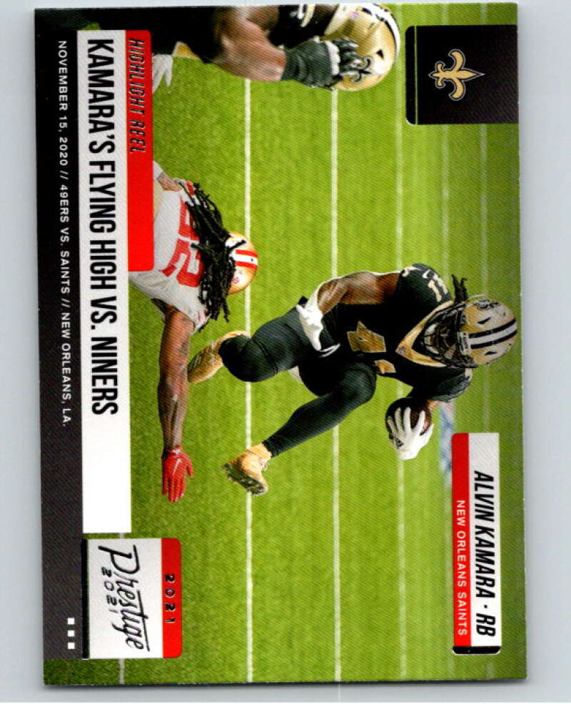 2021 Panini Prestige Highlight Reel #2 Alvin Kamara Saints V53265 Image 1