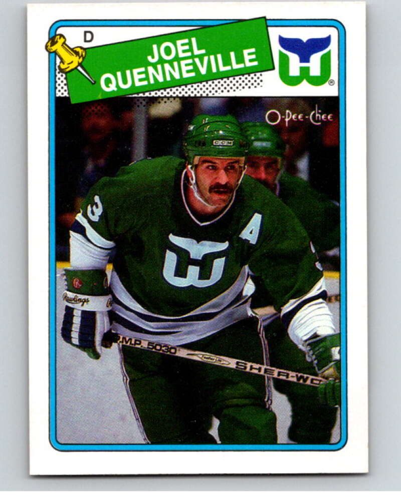 1988-89 O-Pee-Chee #3 Joel Quenneville Hartford Whalers V53308 Image 1