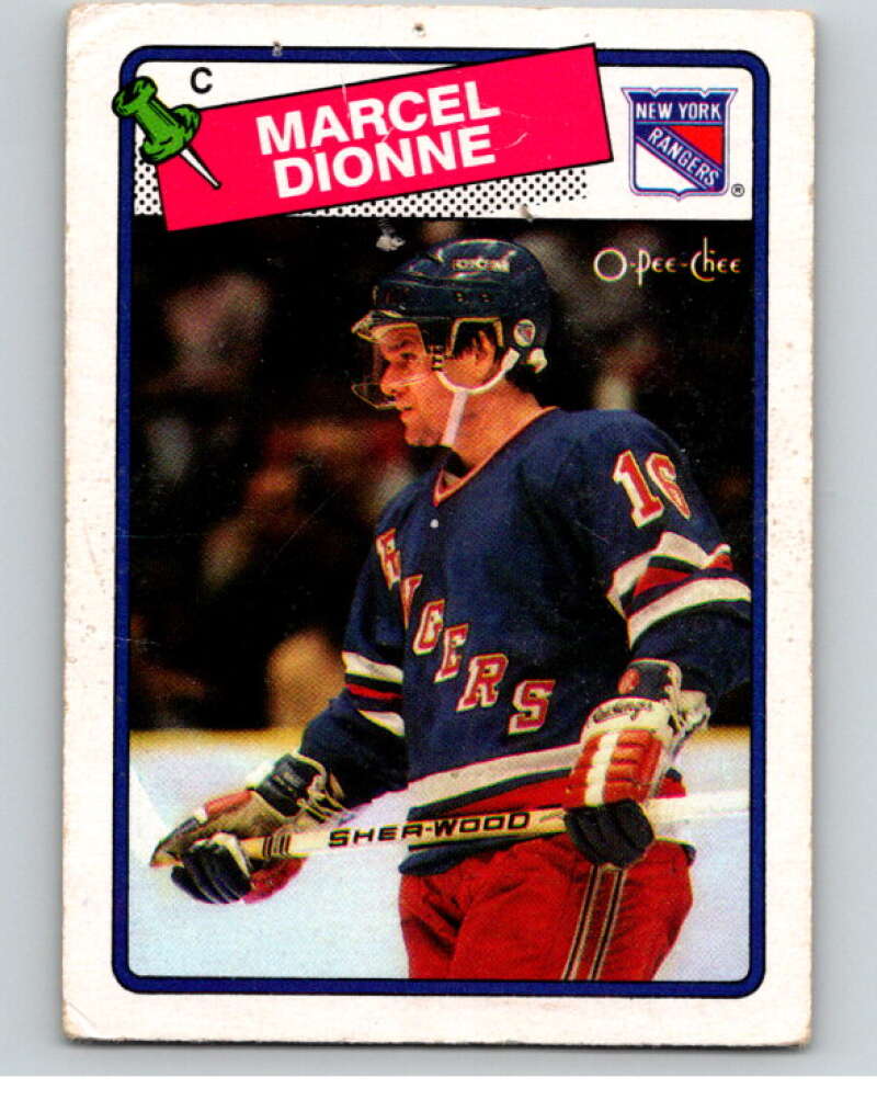 1988-89 O-Pee-Chee #13 Marcel Dionne New York Rangers V53327 Image 1