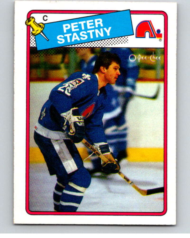 1988-89 O-Pee-Chee #22 Peter Stastny Quebec Nordiques V53340 Image 1