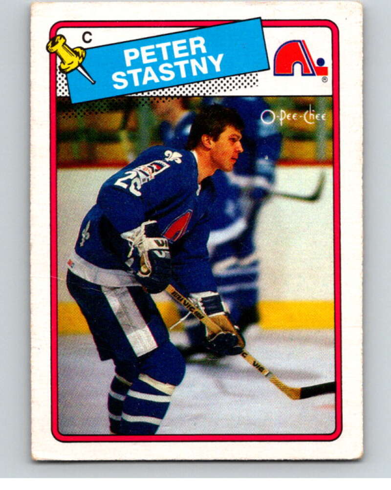 1988-89 O-Pee-Chee #22 Peter Stastny Quebec Nordiques V53341 Image 1