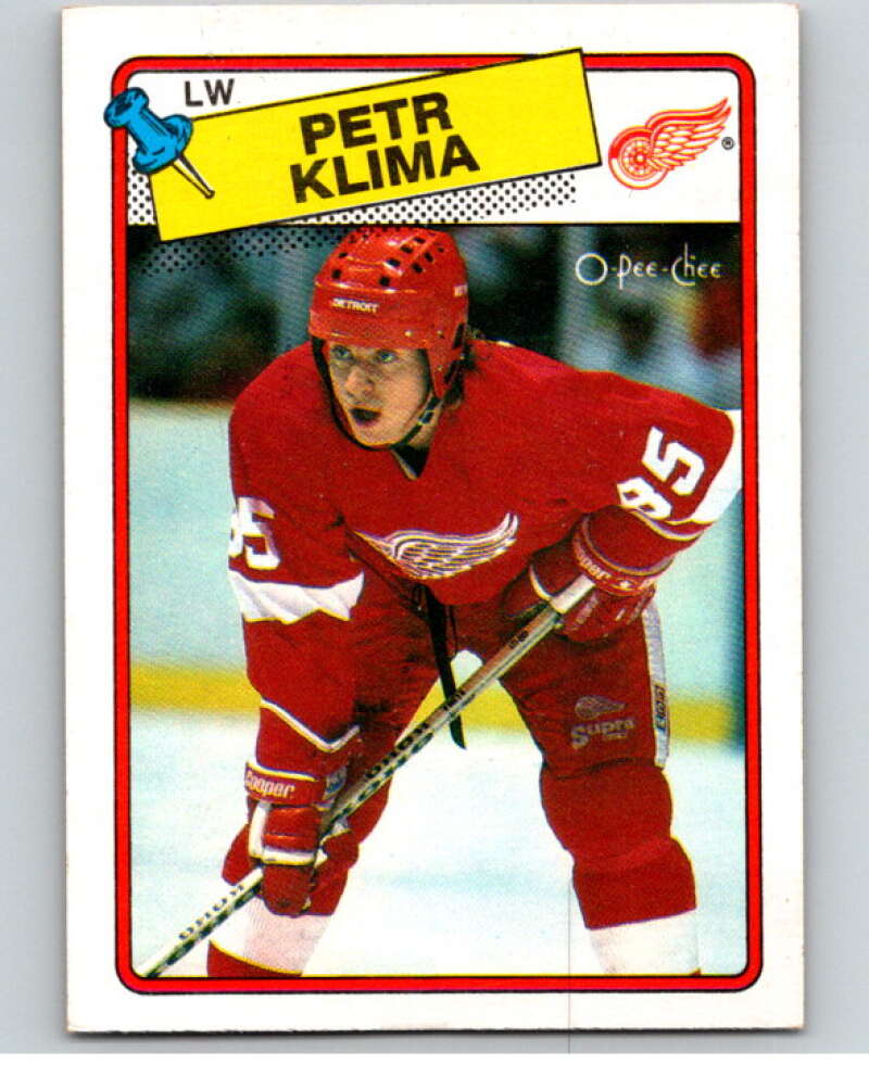 1988-89 O-Pee-Chee #28 Petr Klima Detroit Red Wings V53350 Image 1