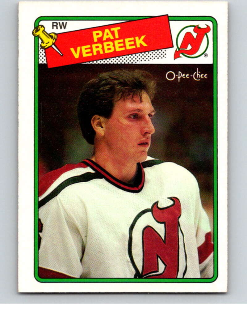 1988-89 O-Pee-Chee #29 Pat Verbeek New Jersey Devils V53352 Image 1