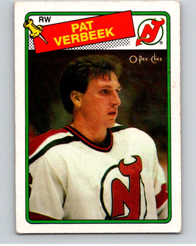 1988-89 O-Pee-Chee #29 Pat Verbeek New Jersey Devils V53353 Image 1