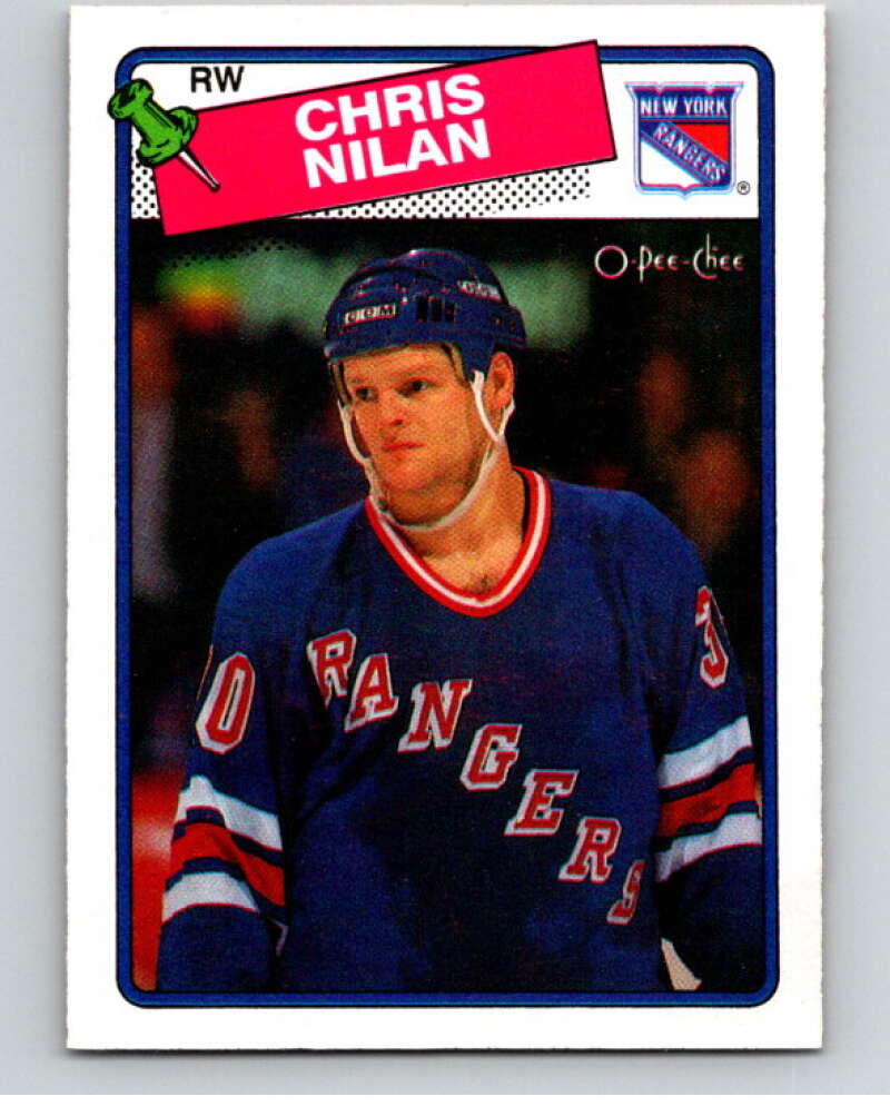 1988-89 O-Pee-Chee #31 Chris Nilan New York Rangers V53355 Image 1