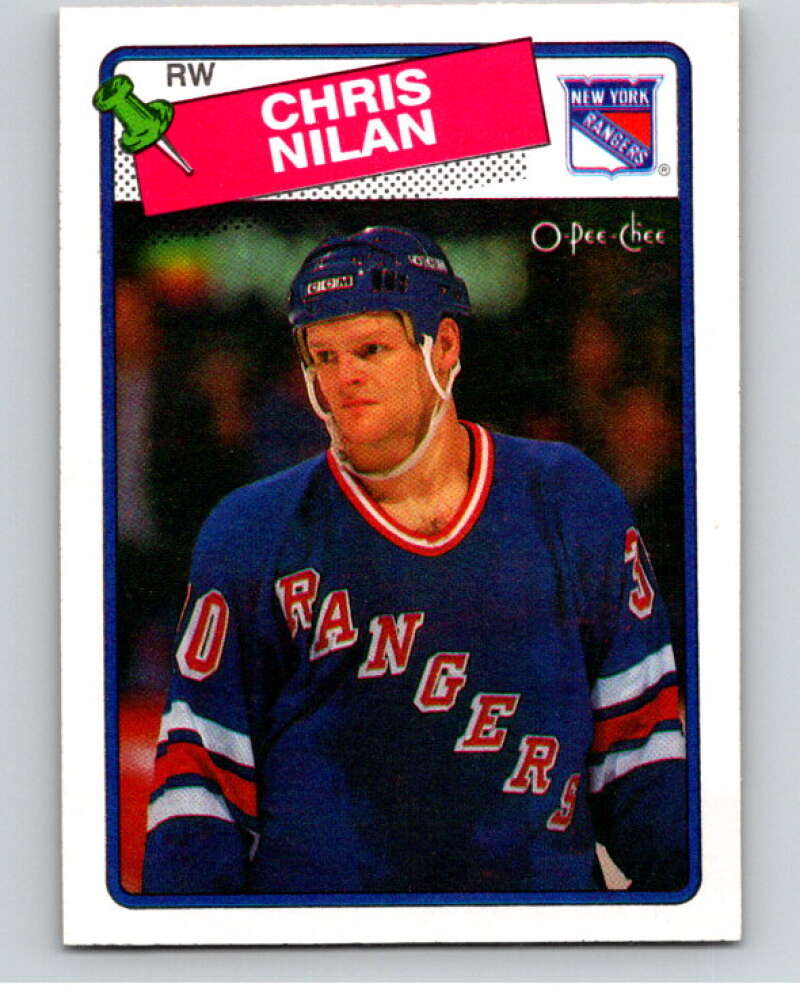 1988-89 O-Pee-Chee #31 Chris Nilan New York Rangers V53356 Image 1