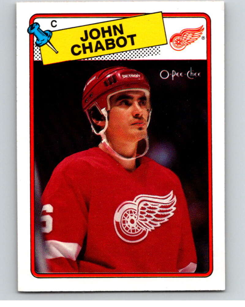 1988-89 O-Pee-Chee #39 John Chabot Detroit Red Wings V53366 Image 1