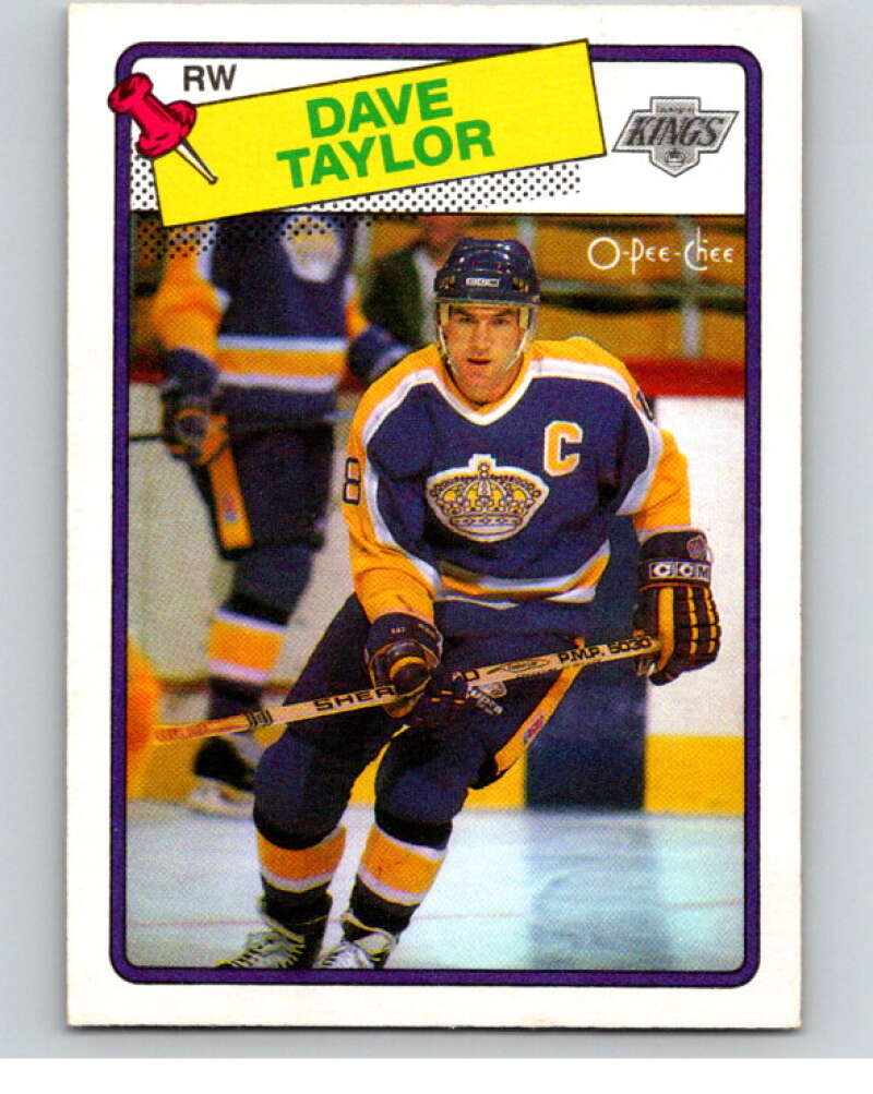 1988-89 O-Pee-Chee #46 Dave Taylor Los Angeles Kings V53379 Image 1