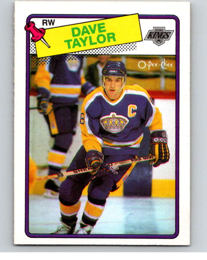 1988-89 O-Pee-Chee #46 Dave Taylor Los Angeles Kings V53380 Image 1