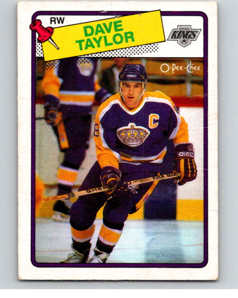 1988-89 O-Pee-Chee #46 Dave Taylor Los Angeles Kings V53381 Image 1