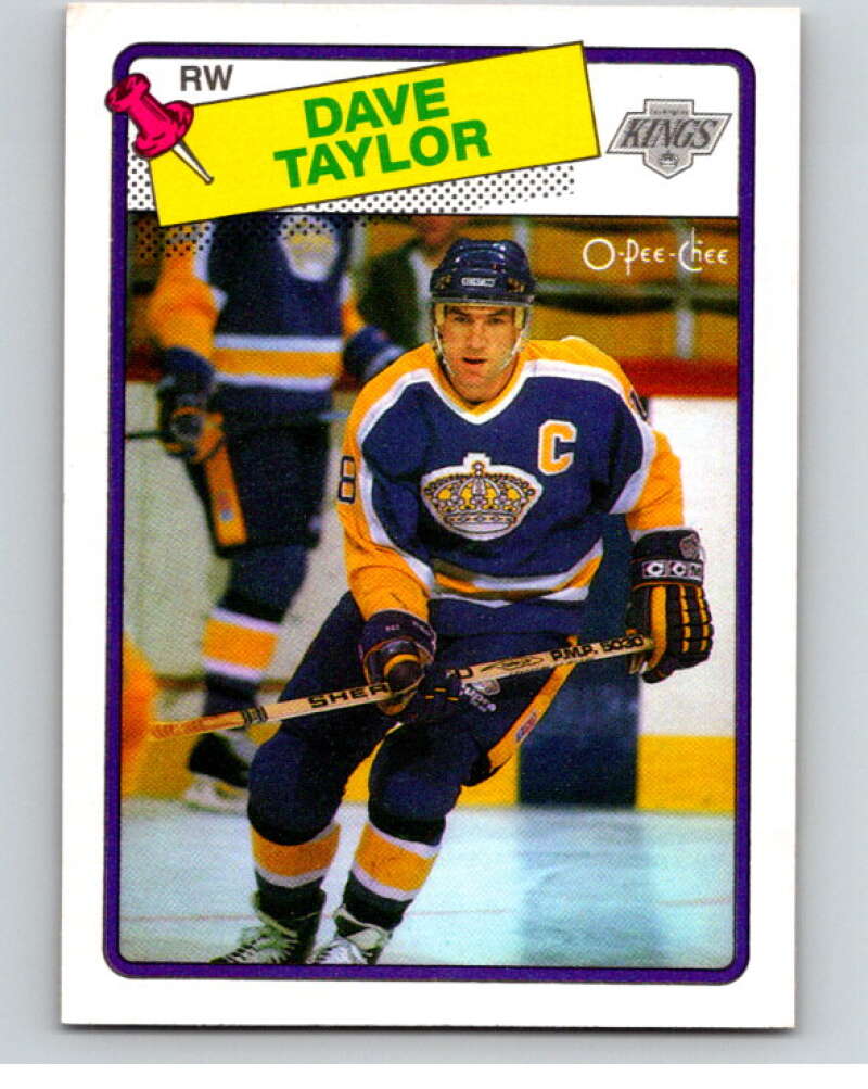 1988-89 O-Pee-Chee #46 Dave Taylor Los Angeles Kings V53382 Image 1