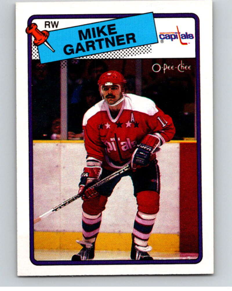 1988-89 O-Pee-Chee #50 Mike Gartner Washington Capitals V53387 Image 1