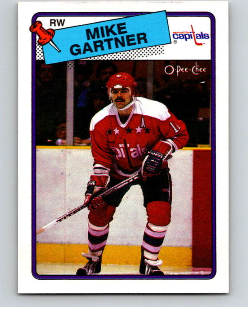 1988-89 O-Pee-Chee #50 Mike Gartner Washington Capitals V53388 Image 1