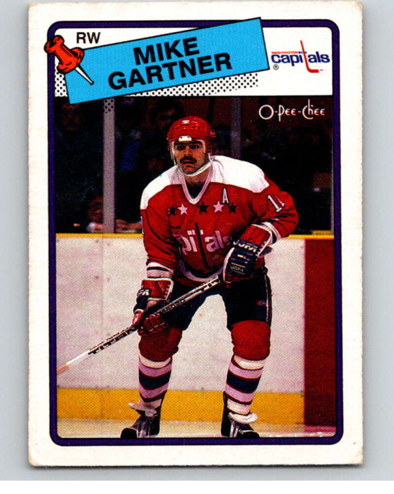 1988-89 O-Pee-Chee #50 Mike Gartner Washington Capitals V53389 Image 1