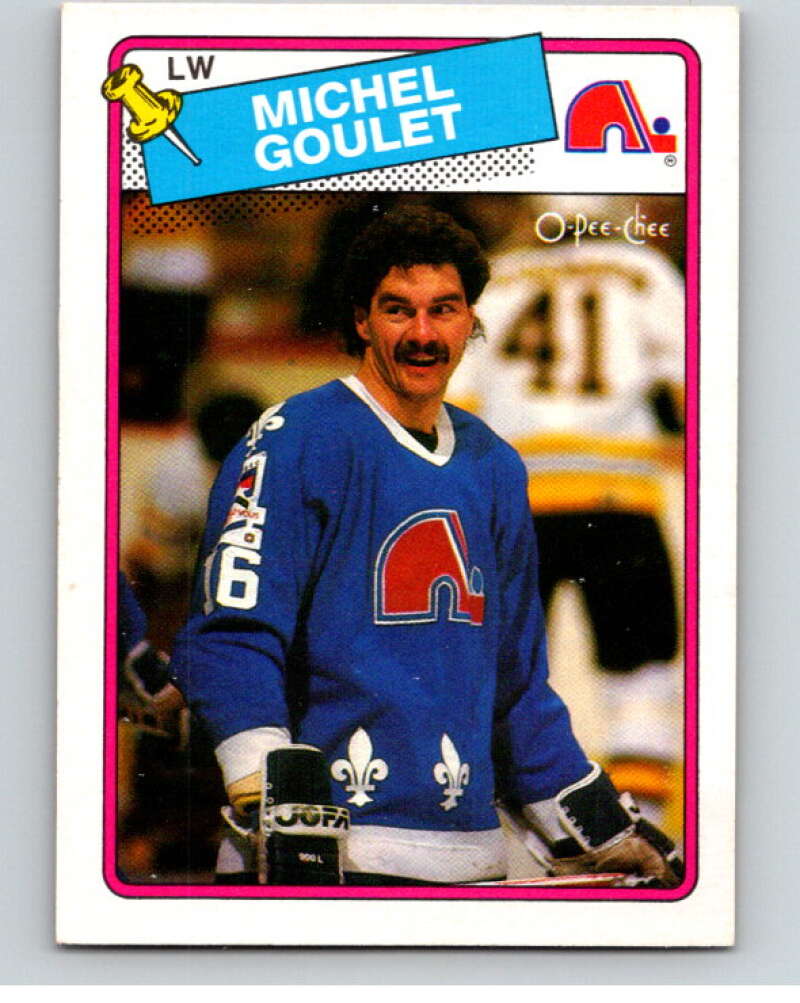 1988-89 O-Pee-Chee #54 Michel Goulet Quebec Nordiques V53394 Image 1
