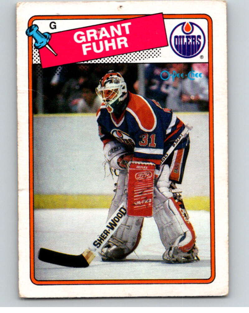 1988-89 O-Pee-Chee #59 Grant Fuhr Edmonton Oilers V53408 Image 1