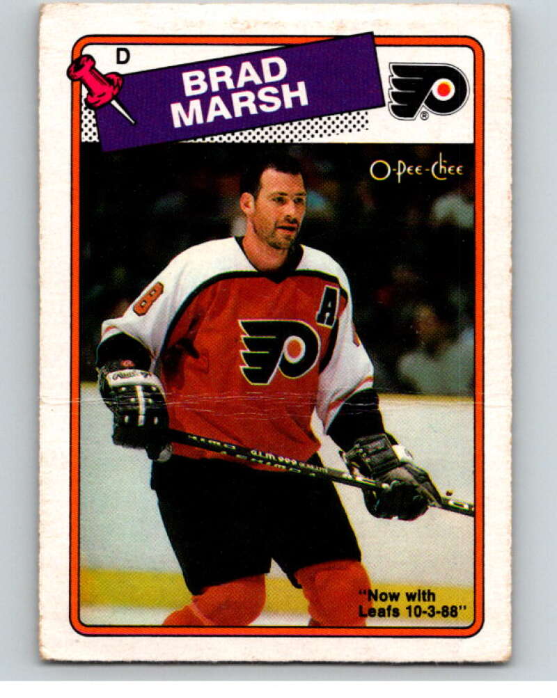 1988-89 O-Pee-Chee #64 Brad Marsh Philadelphia Flyers V53418 Image 1