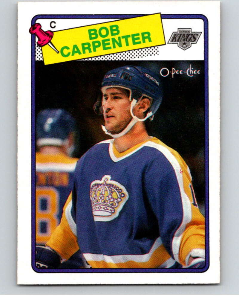 1988-89 O-Pee-Chee #72 Bob Carpenter Los Angeles Kings V53430 Image 1