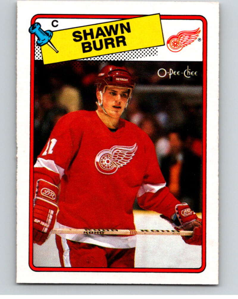 1988-89 O-Pee-Chee #78 Shawn Burr Detroit Red Wings V53443 Image 1