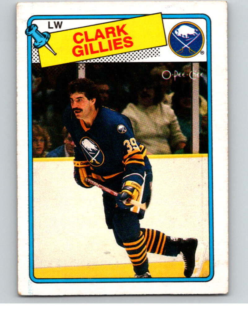 1988-89 O-Pee-Chee #80 Clark Gillies Buffalo Sabres V53445 Image 1