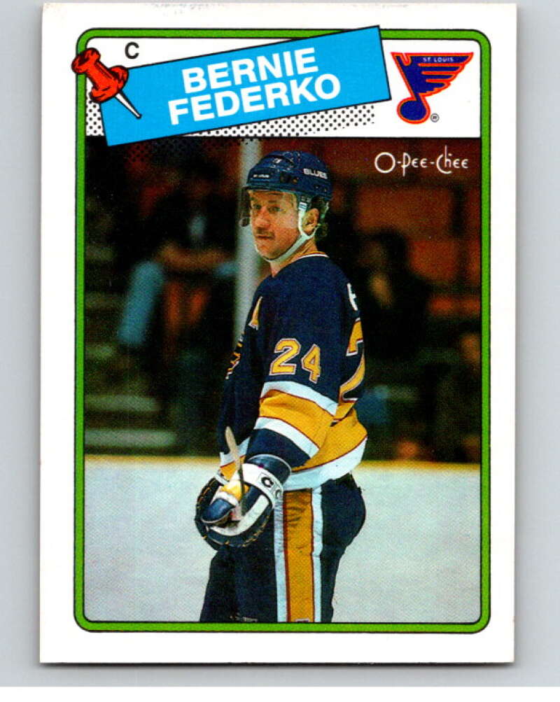 1988-89 O-Pee-Chee #81 Bernie Federko St. Louis Blues V53447 Image 1