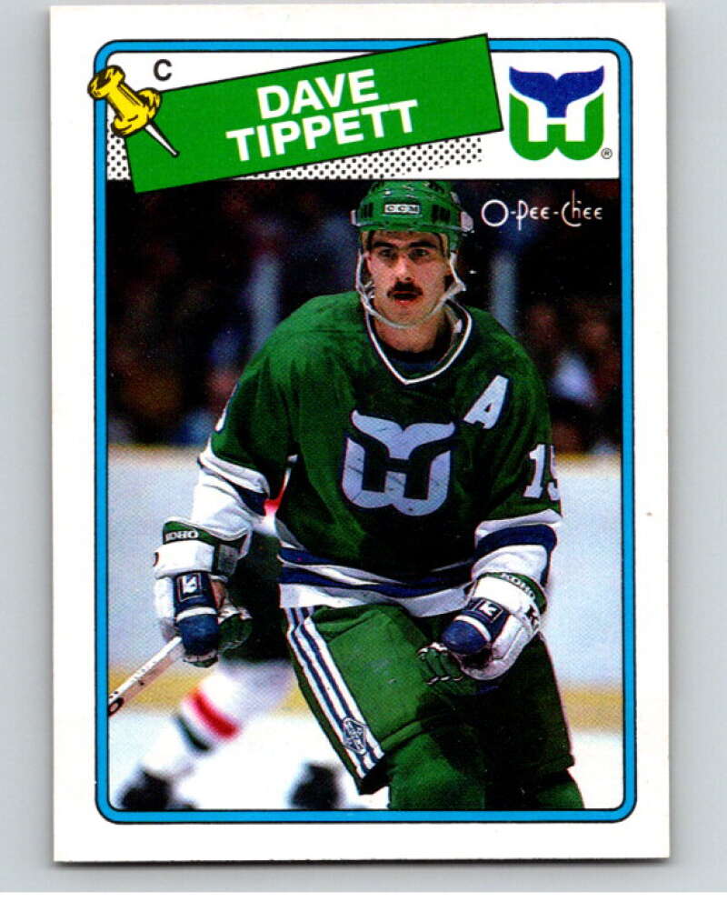 1988-89 O-Pee-Chee #85 Dave Tippett Hartford Whalers V53457 Image 1