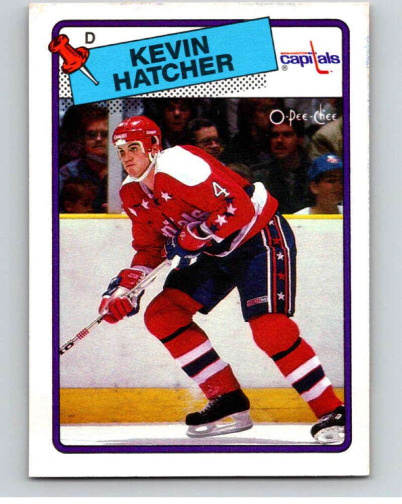 1988-89 O-Pee-Chee #86 Kevin Hatcher Washington Capitals V53458 Image 1