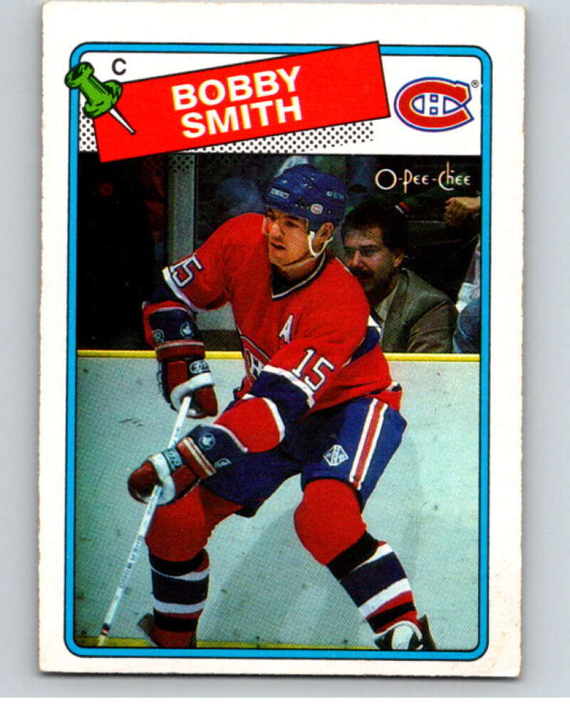 1988-89 O-Pee-Chee #88 Bobby Smith Montreal Canadiens V53462 Image 1