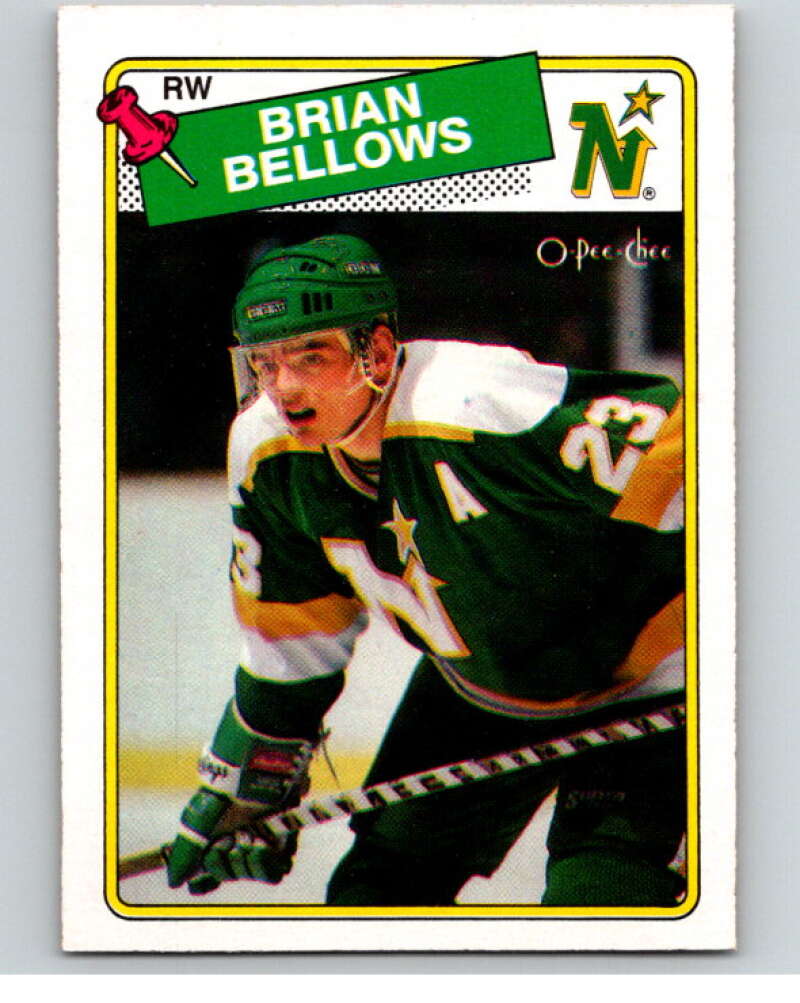 1988-89 O-Pee-Chee #95 Brian Bellows Minnesota North Stars V53476 Image 1