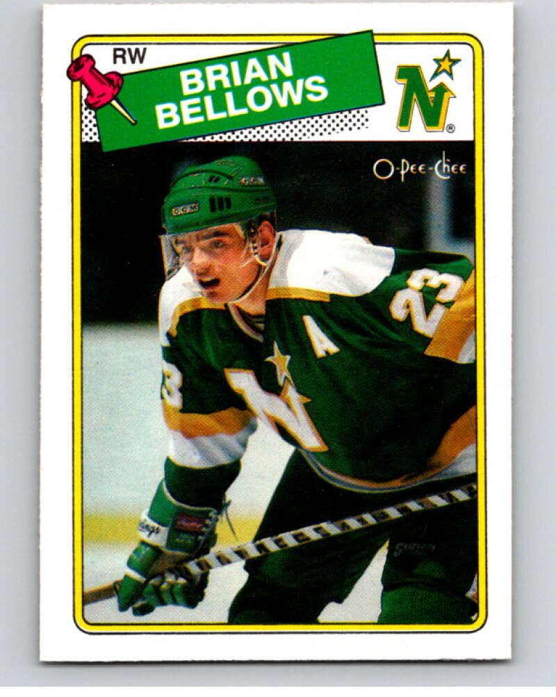 1988-89 O-Pee-Chee #95 Brian Bellows Minnesota North Stars V53477 Image 1