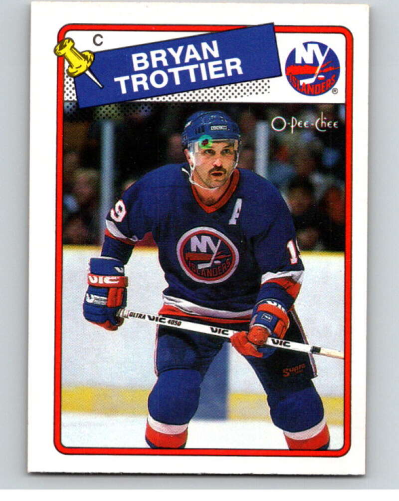1988-89 O-Pee-Chee #97 Bryan Trottier New York Islanders V53480 Image 1