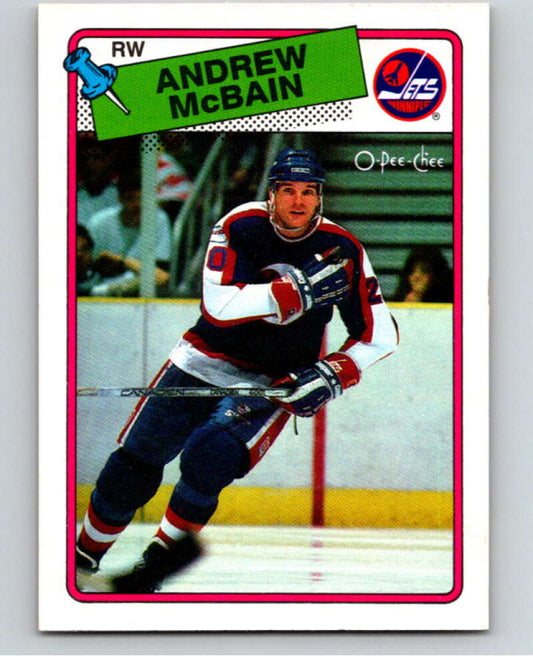 1988-89 O-Pee-Chee #105 Andrew McBain  Winnipeg Jets  V53492 Image 1