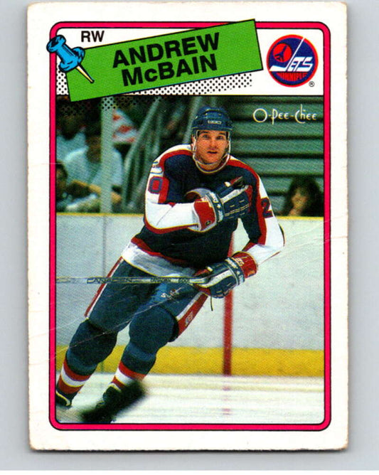 1988-89 O-Pee-Chee #105 Andrew McBain  Winnipeg Jets  V53493 Image 1