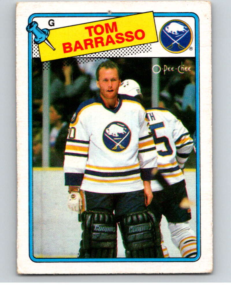 1988-89 O-Pee-Chee #107 Tom Barrasso Buffalo Sabres V53496 Image 1