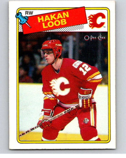 1988-89 O-Pee-Chee #110 Hakan Loob  Calgary Flames  V53503 Image 1